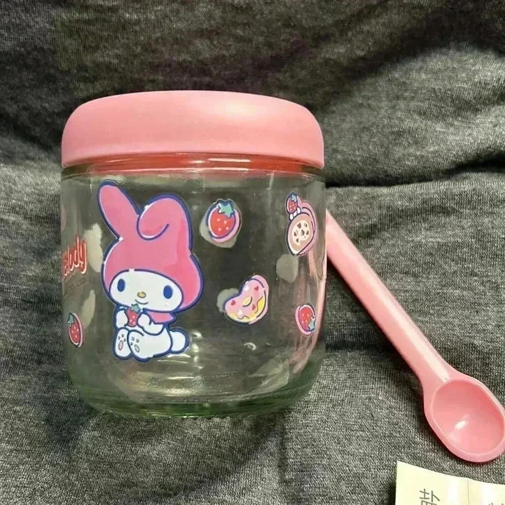 Sanrio cute pink cup to store spices, salt, or you could use to put baby food .